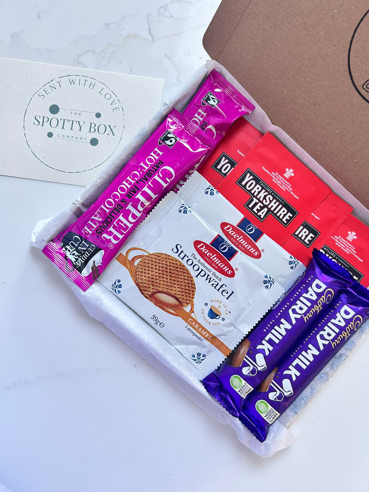 Tea, Hot Chocolate & Sweet Treats Letterbox Gift